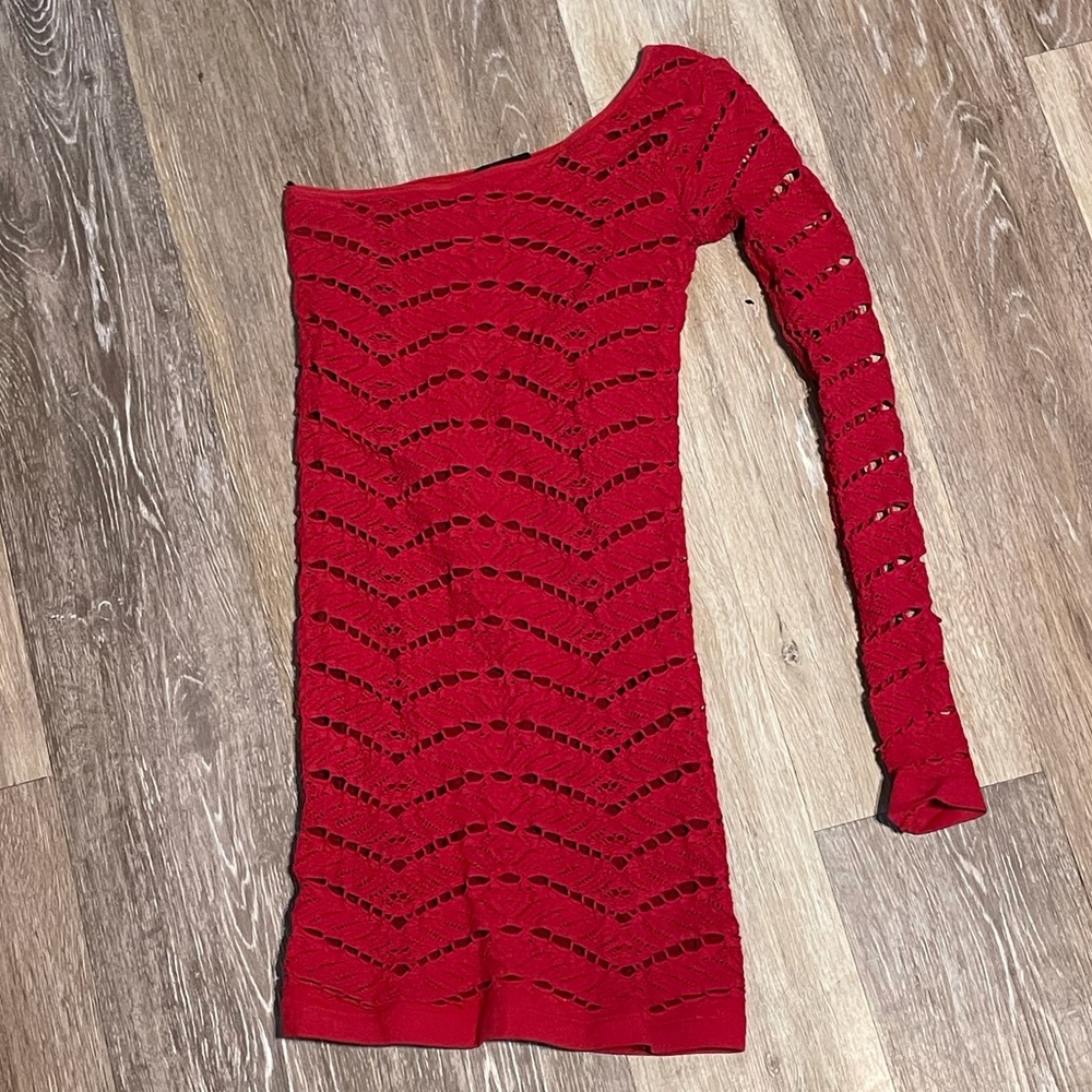 Bebe One Shoulder Mini Dress